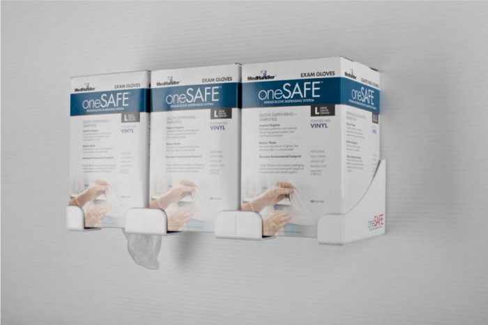 oneSAFE® Acrylic Triple Glove Dispensing Rack - Image 3
